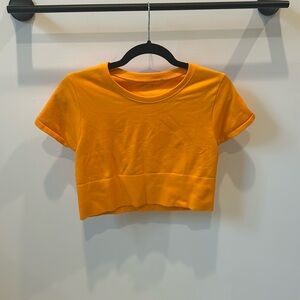 OFFLINE By Aerie Sidewalk Seamless Cropped T-Shirt
Orange
Size large
Worn once